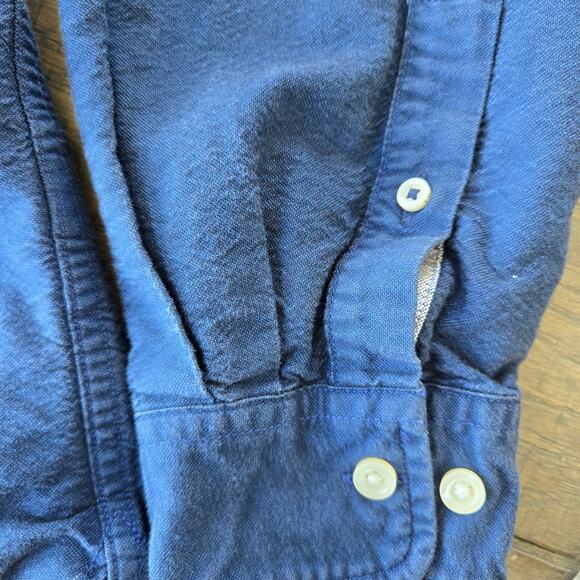 Tommy Hilfiger Navy Button Down Shirt Size L EUC - Picture 8 of 11